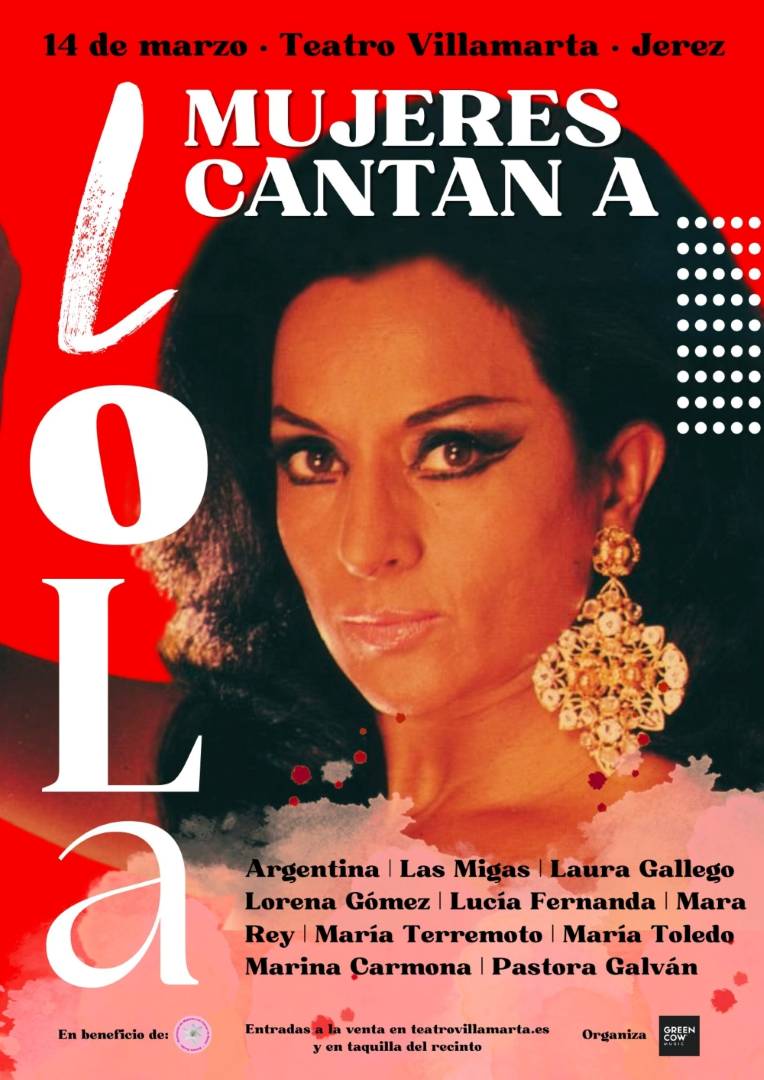 Cartel Mujeres Cantan a Lola Flores