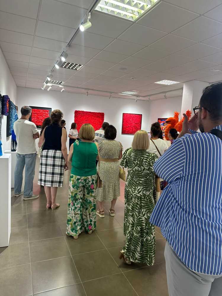 Juan de Miguel Telas de Arte Inauguración