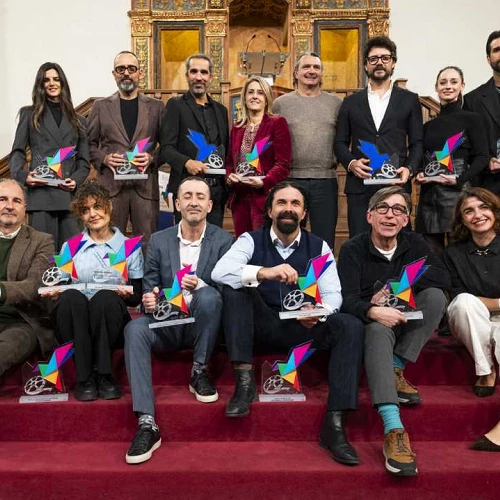 Foto de grupo de los premiados en Los Premios Cygnus