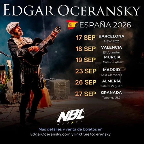Edgar Oceransky. Gira.