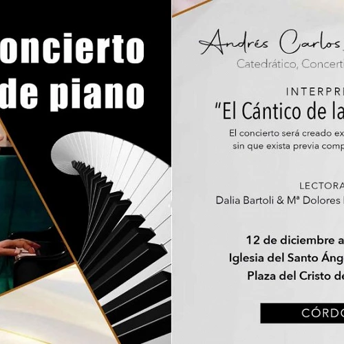 Imagen concierto de piano. Andrés Carlos Manchado.