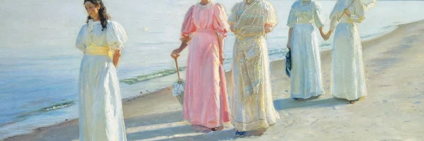 arte y playa Michael Ancher A Stroll on the Beach 1896 Photo Skagens Museum